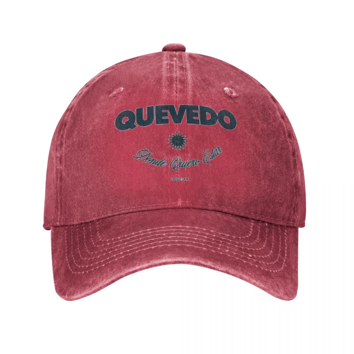 Baseball Cap Quevedo Album Accessories Unisex Vintage Distressed Denim Donde Quiero Estar Snapback Cap