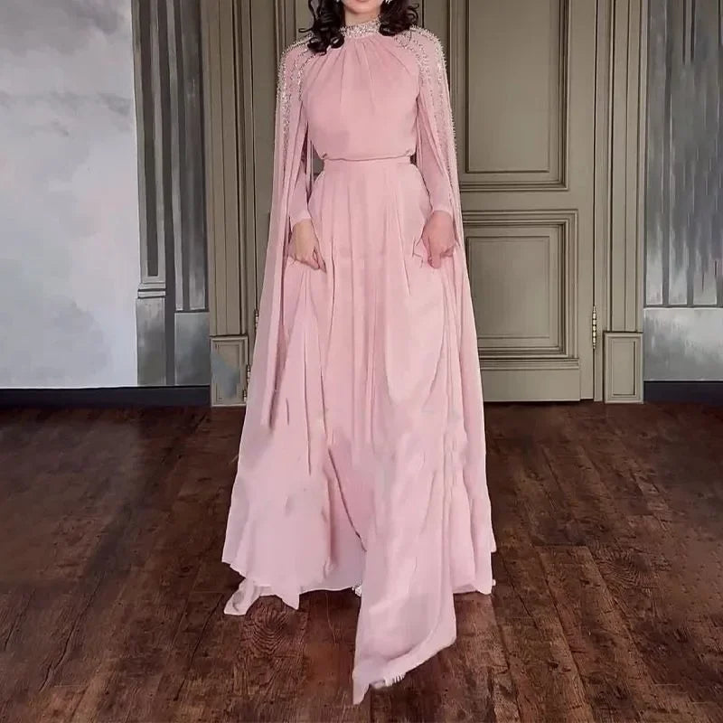 Maxi Dress Women's Fashionable Rhinestone Robes, Evening Gowns, Spring and Summer New Styles