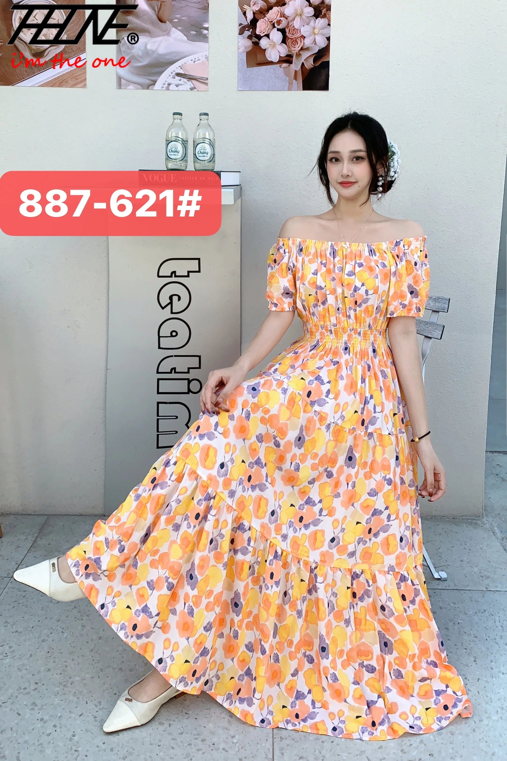 Long Maxi Dress Women Clothing Spring Summer Bohemian Holiday Beach Korean Style Floral Vintage Slim Vestidos Robe Dresses Boho