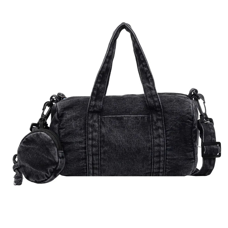 Denim Vintage Messenger Bag for Women Jeans Tote Handbag Fashion Crossbody Shoulder Bag Large Capacity Causal Ladies Satchel Bag