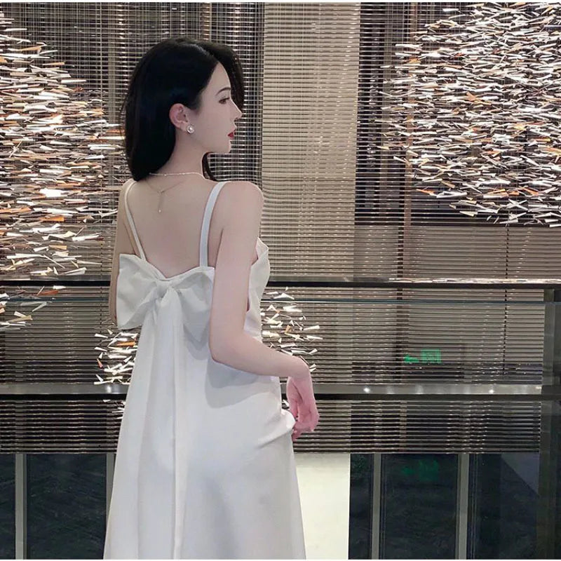 Chic Evening Dresses Dress Women's Elegant Banquet High-End Travel Vacation Photo Dress New Summer Long Sling Dress