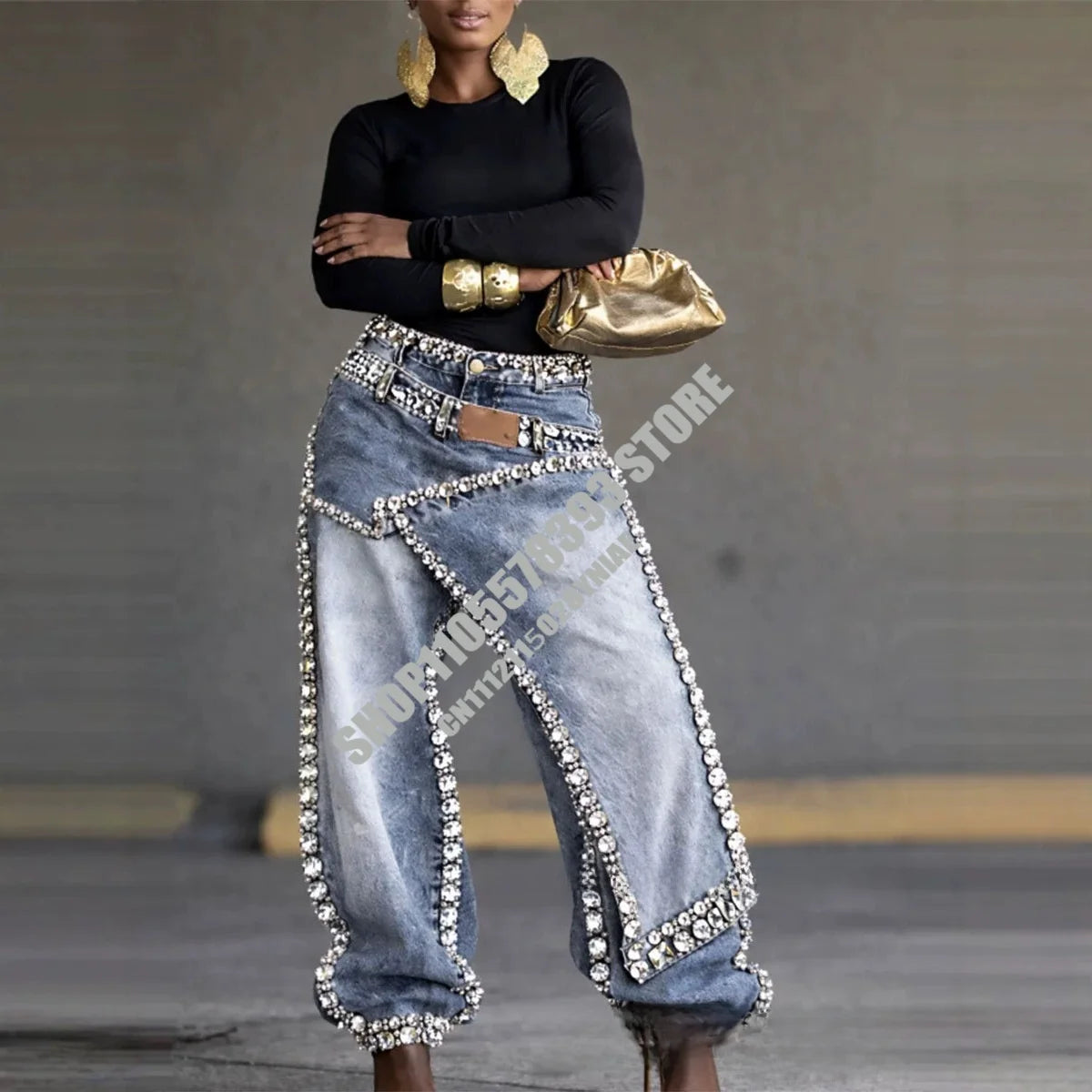 Fashion Women's Low Rise Denim Jeans Sexy Design 2026 New Summer Loose Fit Casual Trousers Universal Natural Waist Light Fold