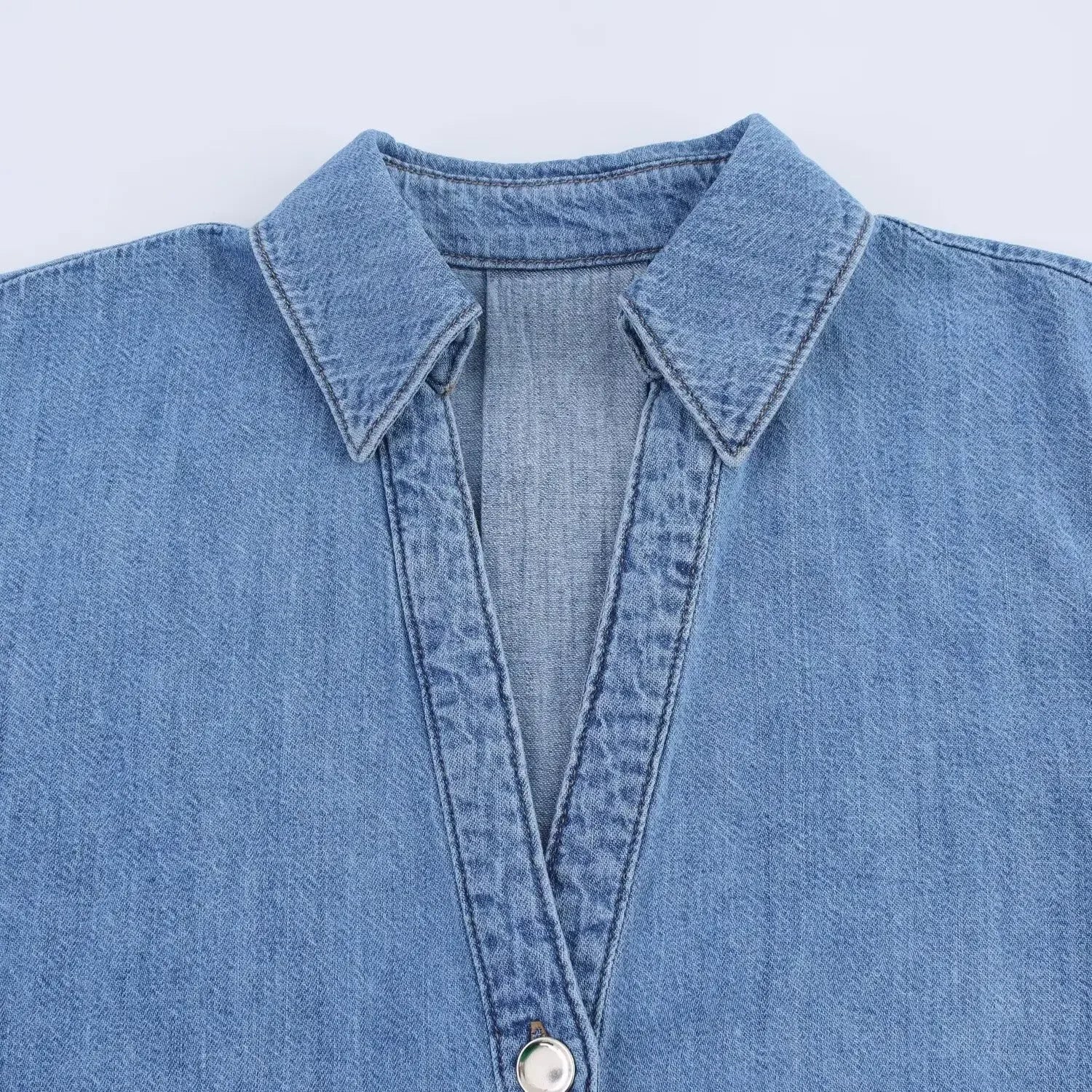 Denim Pants Outfit For Women 2 Pieces Spring Autumn Fashion Wide Sleeved Casual Shirt Women Suit Casual Two Piece Set Women