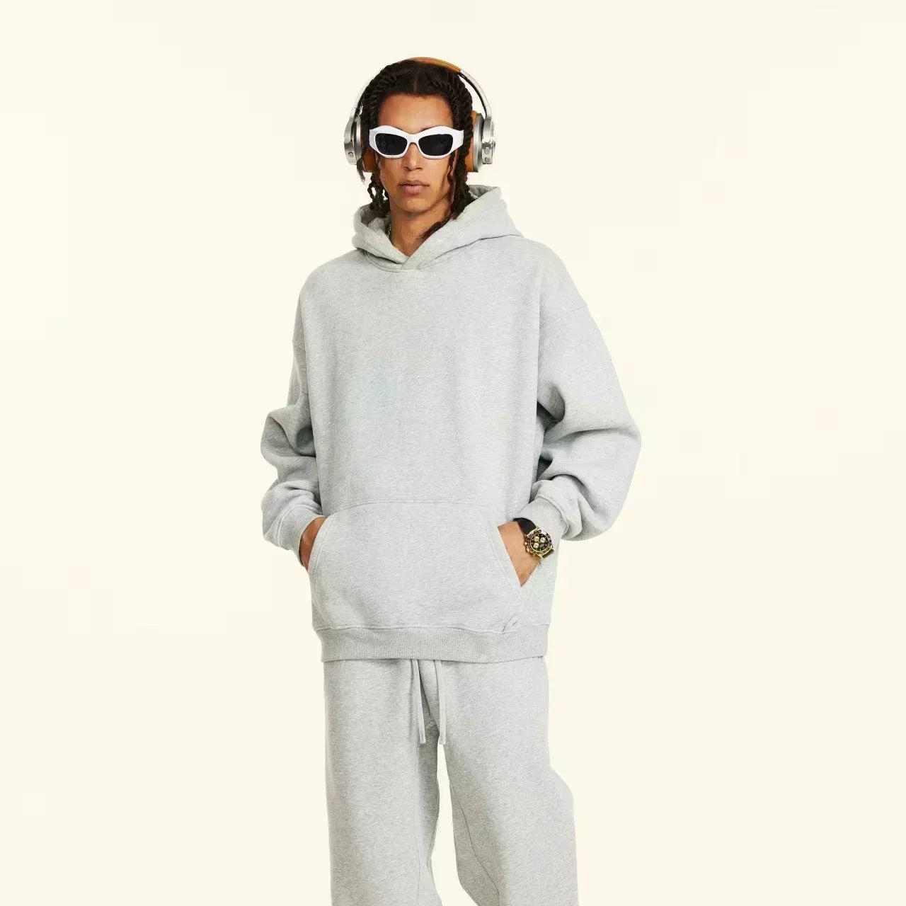 Men's fall/winter fashionable casual relaxed style Trust No One printed hoodie long sleeves suitable for wearing in cold weather