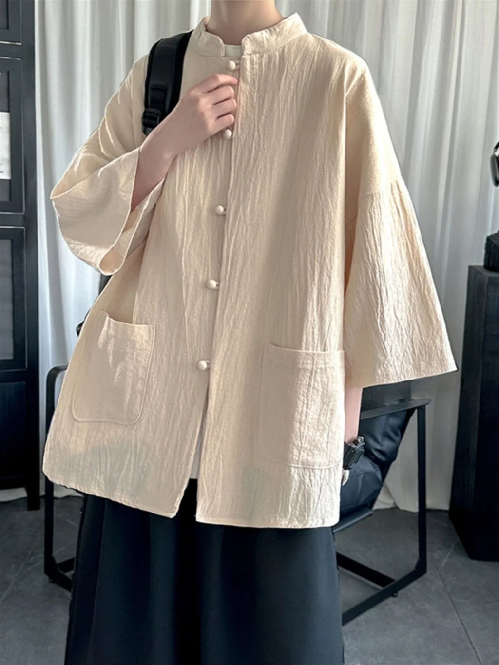 2025 New Spring And Autumn Male Vitality Fashion Trends Versatile Simple  Loose Short Sleeved Casual Jacket